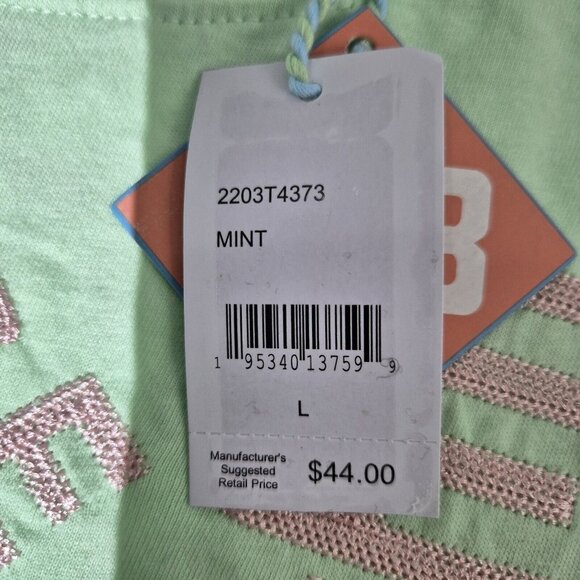 Born Fly Mens T-Shirt Size L Embroidered Mint Green 100% Cotton NWT 48 - Picture 7 of 9